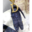 Borsa di tela ricamata mimetica con sella Christian Dior Borsa di tela ricamata mimetica con sella Christian Dior