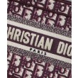 Qualità superiore replica tote Christian Dior Mini Book Qualità superiore replica di tela ricamata obliqua originale Dior rossa