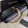 Dettagli perfetti Imitazioni borse griffate nappa YSL Saint Laurent kate 99 nera