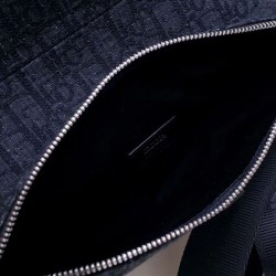 Borsa da Saddle obliqua Christian Dior nera Dupe Perfetta Cloni Firmate Borsa da Saddle obliqua Christian Dior nera imitazioni
