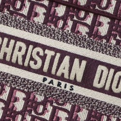 Cloni Firmate Qualità superiore replica tote Christian Dior Mini Book Qualità superiore replica di tela ricamata obliqua originale Dior rossa imitazioni
