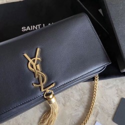 Dettagli perfetti Imitazioni borse griffate nappa YSL Saint Laurent kate 99 nera Dupe Perfetta Cloni Firmate Dettagli perfetti Imitazioni borse griffate nappa YSL Saint Laurent kate 99 nera imitazioni