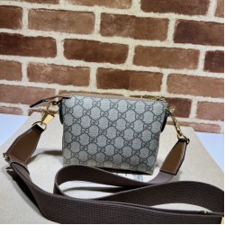 Borsa Messenger Gucci con Interlocking G 723306 Marrone