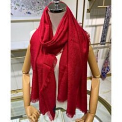 Sciarpa monogramma da donna Louis Vuitton rossa