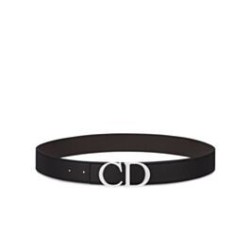 Alta gamma replica Cintura reversibile Christian Dior con cinturino nero
