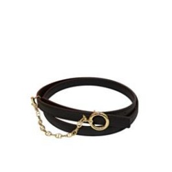 Cintura in pelle Hermes Epsom Glod Hardware nera