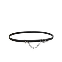 Qualità superiore replica Hermes Epsom Cintura in pelle argento hardware nero
