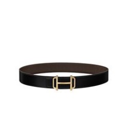 Qualità superiore replica Fibbia per cintura Hermes Royal &amp; Cinturino in pelle reversibile 38mm Henna