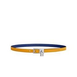 Cintura Hermes Lucky 15 Reversibile Blu/Gialla