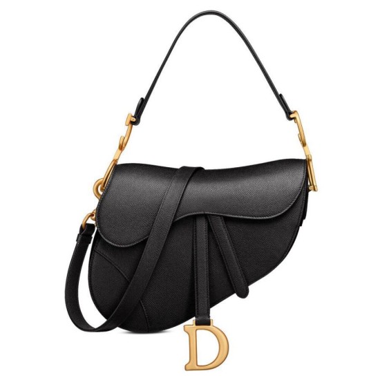 Qualità superiore replica a sella Christian Dior con cinturino nero