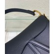 Qualità superiore replica a sella Christian Dior con cinturino nero