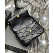 Borsa A Spalla YSL Saint Laurent Le 57 In Pelle Di Agnello Trapuntata 698567 Nera