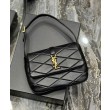 Borsa A Spalla YSL Saint Laurent Le 57 In Pelle Di Agnello Trapuntata 698567 Nera