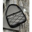 Borsa A Spalla YSL Saint Laurent Le 57 In Pelle Di Agnello Trapuntata 698567 Nera