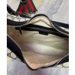 Borsa a tracolla grande Gucci Attache 702823 blu scuro