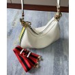 Borsa a tracolla grande Gucci Attache 702823 Crema