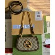Qualità premium Borse Replica Gucci Blondie Mini 724645 Caffè scuro