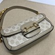 Borsa a tracolla Gucci Horsebit 1955 735178 beige