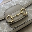 Borsa a tracolla Gucci Horsebit 1955 735178 beige