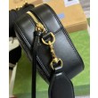 Borsa a tracolla in pelle Gucci GG Matelasse 702234 nera