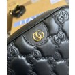 Borsa a tracolla in pelle Gucci GG Matelasse 702234 nera