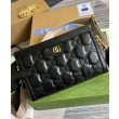 Imitazioni borse griffate a tracolla in pelle Gucci Matelasse 702200 nera