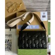 Imitazioni borse griffate a tracolla in pelle Gucci Matelasse 702200 nera