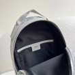 Borsa a tracolla in tela Dior Mini Rider CD Diamond grigia