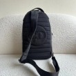 Borsa a tracolla in tela Dior Mini Rider CD Diamond nera