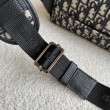 Borsa a tracolla jacquard Dior Explorer Dior Oblique nera