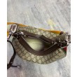 Borse Firmate Replica a tracolla piccola Gucci Attache 699409 Caffè scuro