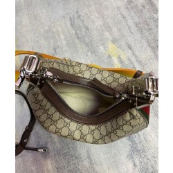 Borse Firmate Replica a tracolla piccola Gucci Attache 699409 Caffè scuro
