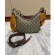Borse Firmate Replica a tracolla piccola Gucci Attache 699409 Caffè scuro