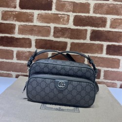 Borsa a tracolla piccola Ophidia Gucci 723312 grigia