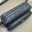 Borsa a tracolla piccola Ophidia Gucci 723312 grigia