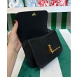 Borsa a tracolla Prada Saffiano nera