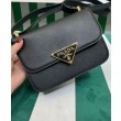 Borsa a tracolla Prada Saffiano nera