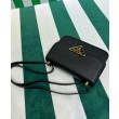 Borsa a tracolla Prada Saffiano nera