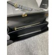 Borsa Replica 1:1 a Tracolla YSL Saint Laurent Gaby Pelle di vitello Stampa Coccodrillo Nero
