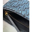 Borse Replica con zip Fendi O'Lock 8BR805 blu