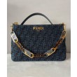 Borse Replica con zip Fendi O'Lock 8BR805 blu