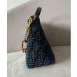 Borse Replica con zip Fendi O'Lock 8BR805 blu