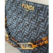 Borse Replica con zip Fendi O'Lock 8BR805 blu