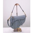 Borsa da sella Christian Dior con cinturino blu scuro