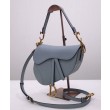 Borsa da sella Christian Dior con cinturino blu scuro