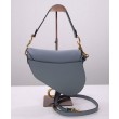 Borsa da sella Christian Dior con cinturino blu scuro