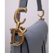 Borsa da sella Christian Dior con cinturino blu scuro