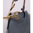 Borsa da sella Christian Dior con cinturino blu scuro