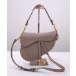 Borsa da sella Christian Dior con cinturino caffè scuro
