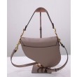 Borsa da sella Christian Dior con cinturino caffè scuro